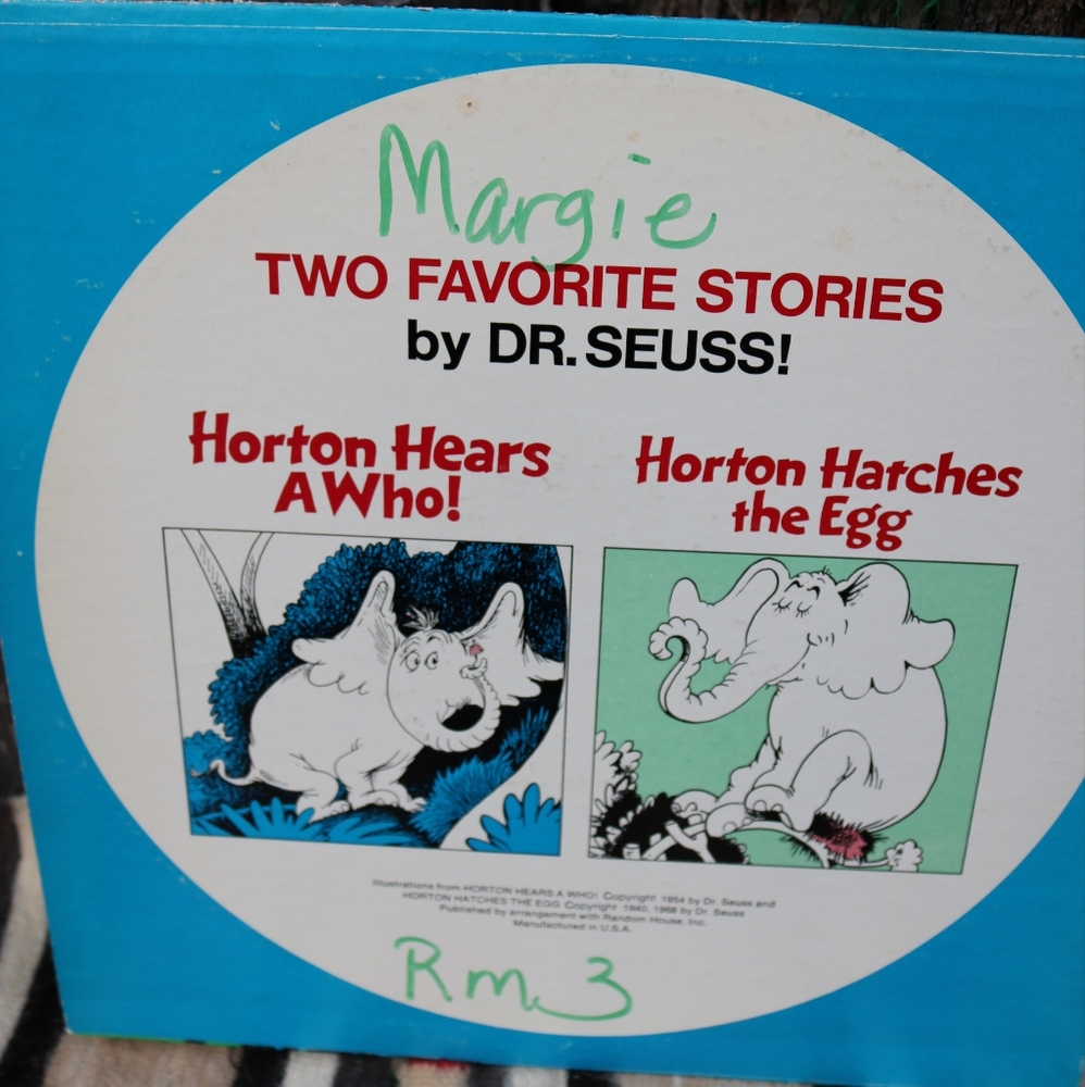 VINTAGE Horton Hears a Who! Horton Hatches the Egg VINYL RECORD Book Nostalgia - Picture 2 of 6